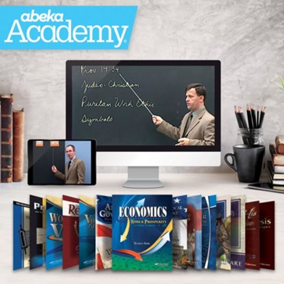 Abeka Academy Grade 12 Full Year Video & Books Enrollment (Accredited)  - 