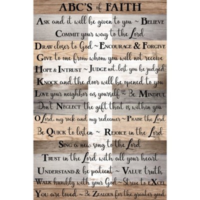 ABCs of Faith Wall Plaque  - 