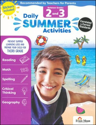 Daily Summer Activities, Moving From Grades 2 to 3 (2018 Revision)  - 