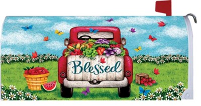 Blessed, Truck, Mailbox Cover  -     By: Tina Wenke
