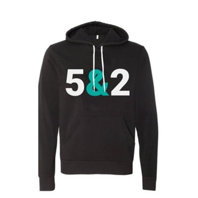 5 2 Hooded Sweatshirt Black 3X Large