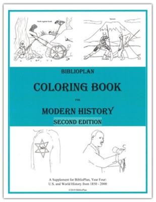 BiblioPlan Coloring Book for Modern History (2nd Edition)  - 