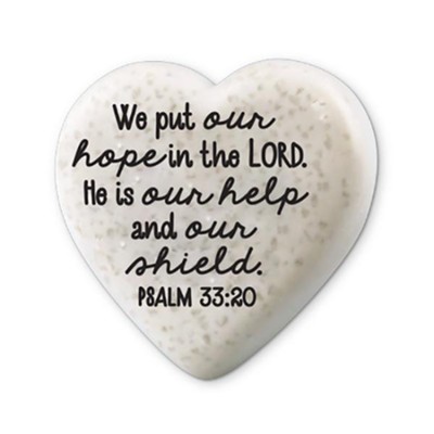 Heart Stone, Psalm 33:20 - Christianbook.com