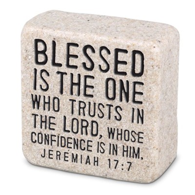 Blessed Cast Stone Scripture Stone  - 
