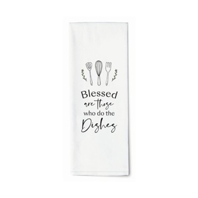 Blessed Are Those Who Do The Dishes, Utensils, Tea Towel  - 