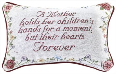 A Mother Holds Her Children's Hands--Tapestry Pillow - Christianbook.com