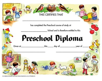 Preschool Diploma (Pack of 30) - Christianbook.com