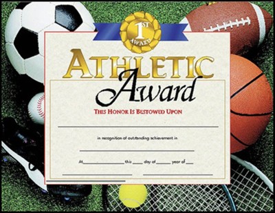 Athletic Award (Pack of 30)   - 