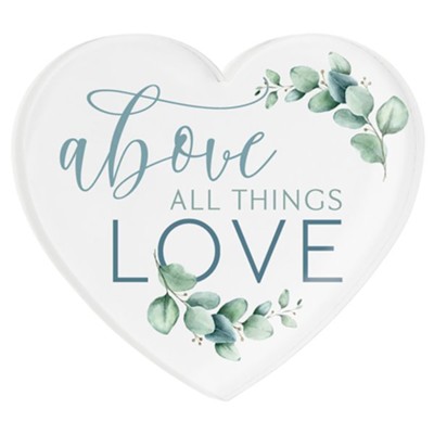 Above All Things Love, Heart Magnet  - 