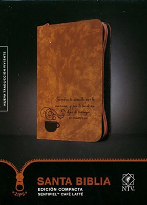 Santa Biblia NTV Ed. Compacta, Sentipiel Cafe Latte  (NTV Holy Bible Compact Ed., Soft Imit. Leather Tan)   -     By: Tyndale

