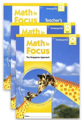 Math in Focus: The Singapore Approach Grade K First Semester Homeschool Package  - 