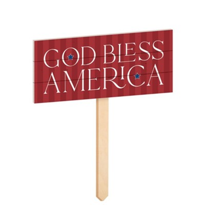 God Bless America Garden Sign  - 