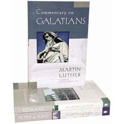 Romans, Galatians, 1 & 2 Peter and Jude, 3 Volumes: The Essential Martin Luther Commentary  -     By: Martin Luther
