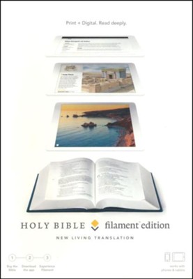 NLT Filament Bible, Blue Clothbound Hardcover  - 