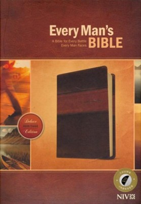 NIV Every Man's Bible, Deluxe Heritage Edition, TuTone, LeatherLike ...