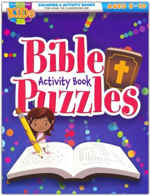 Bible Puzzles Activity Book (NIV) Coloring & Activity Book Ages 8-10  - 