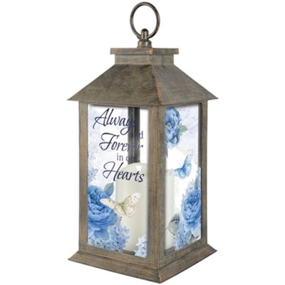 Always and Forever in Our Hearts Lantern  -     By: Sandy Clough
