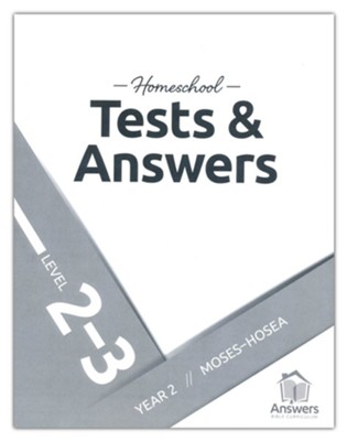 Answers Bible Curriculum: Extra 2-3 Homeschool Tests & Answers Year 2  - 