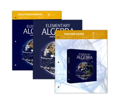 Elementary Algebra 3 Book Pack (with paperback algebra book  -     By: Harold R. Jacobs
