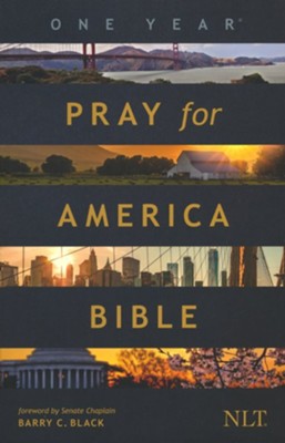 The NLT One Year Pray for America Bible, softcover  - 