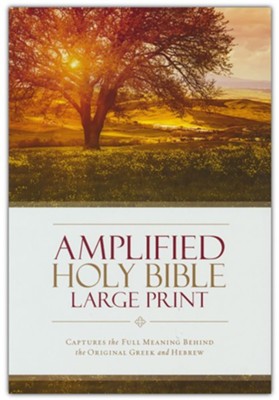Amplified Large-Print Bible, hardcover   - 