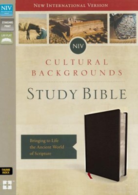 NIV Cultural Backgrounds Study Bible, Bonded Leather, Black,  Indexed  -     By: Craig Keener, John Walton
