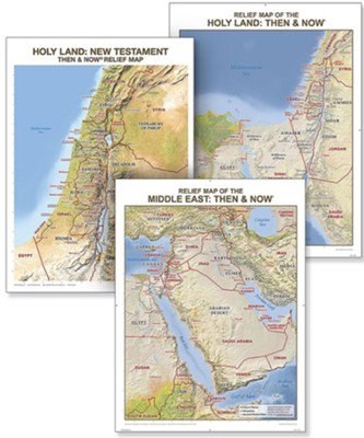 Relief Maps Wall Chart Pack - Christianbook.com