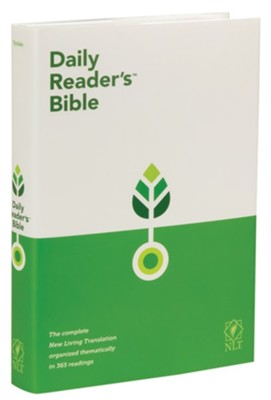NLT Daily Reader's Bible, hardcover  - 