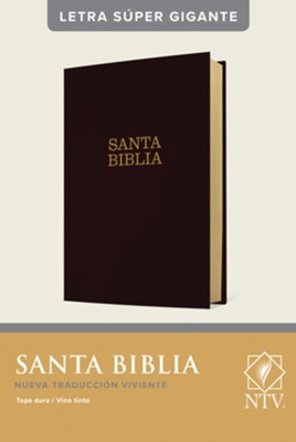 NTV Santa Biblia, letra s&#250per gigante (NTV Holy Super Giant-Print Bible--hardcover, burgundy) - Imperfectly Imprinted Bibles  - 