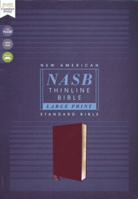 NASB Large-Print Thinline Bible, Red Letter Edition