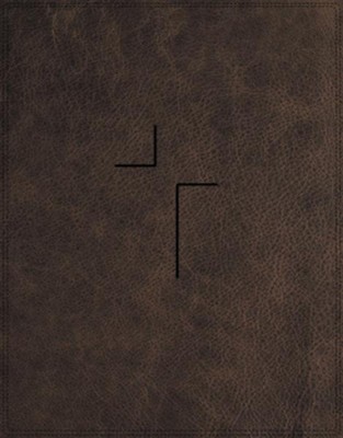 NIV Comfort Print Jesus Bible--soft leather-look, brown  -     By: Passion Publishing
