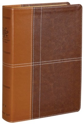 NIV Life Application Study Bible, Third Edition--soft leather-look, brown  - 