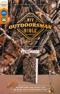 NIV Outdoorsman Bible, Comfort Print--soft leather-look, camouflage  -     Edited By: Jason Cruise
