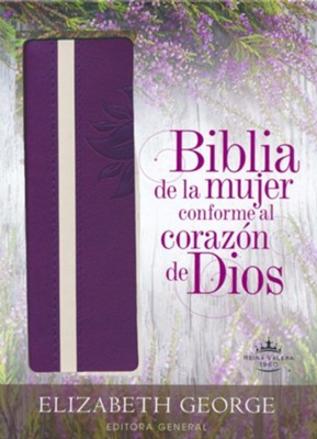 Biblia de la mujer conforme al corazon de Dios RVR 1960, Morado (The Bible for Women After God's Own Heart, Purple)   -     By: Elizabeth George
