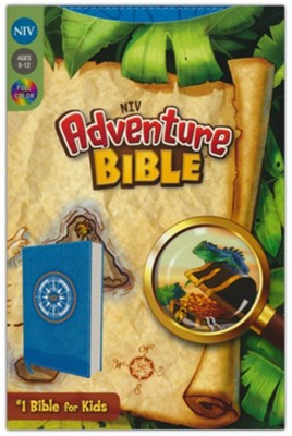 NIV Adventure Bible--soft leather-look, blue - Imperfectly Imprinted Bibles  - 