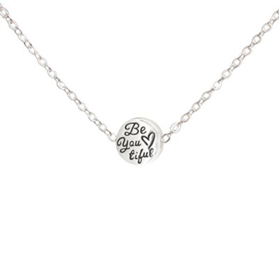 Be You-tiful Heart Necklace, Silver  - 