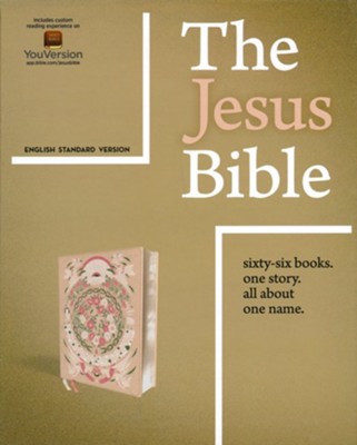 ESV The Jesus Bible Artist Edition, Comfort Print--soft leather-look, peach floral  -     Edited By: Passion
