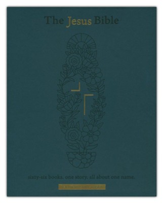The Jesus Bible Artist Edition, NIV, Genuine Leather, Calfskin, Green, Limited Edition, Comfort Print  - 