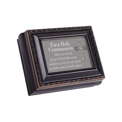 First Holy Communion Tiny Keepsake Box, Black - Christianbook.com