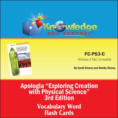 Apologia Exploring Creation With Physical Science 3rd Ed Vocabulary Flash Cards CD  -     By: Cyndi Kinney, Shelby Kinney

