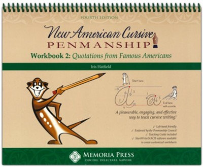 New American Cursive 2: Quotations from Famous Americans (4th Edition)  - 