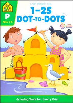 1-25 Dot-to-Dot, Ages 4-6   - 