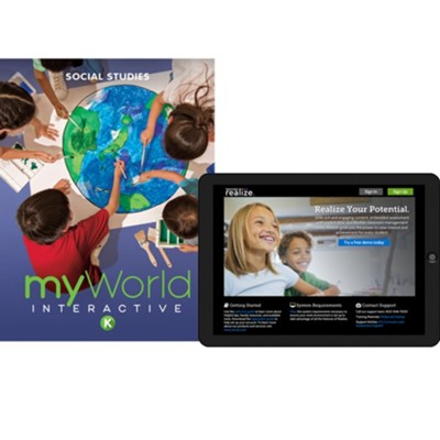 myWorld Interactive: Elementary Social Studies Grade K Homeschool Bundle (2019 Copyright)  - 