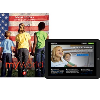 myWorld Interactive: Elementary Social Studies Grade 5A Homeschool Bundle (2019 Copyright)  - 