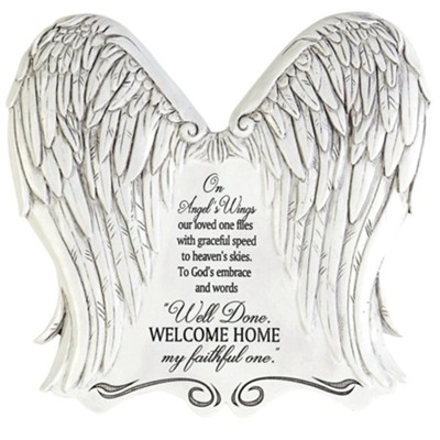 Angel's Wings Garden Stone  - 