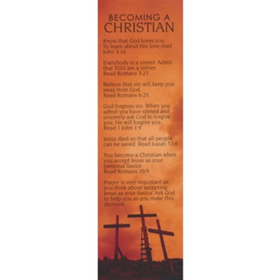 Becoming A Christian, Bookmark, 25    - 
