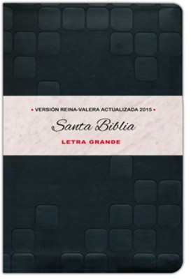 Biblia RVA 2015 Letra Grande, Imitacion Piel, Negra (Large Print, Imitation Leather, Black)  - 