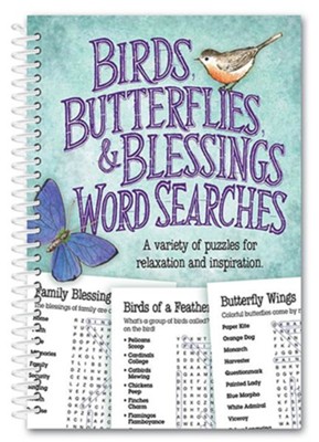 Birds, Butterflies & Blessings Word Searches  - 