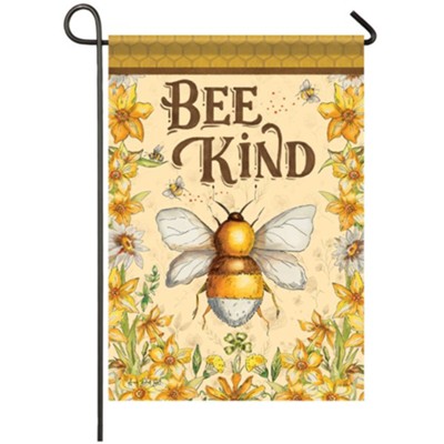 Bee Kind Garden Flag, Small  -     By: Ani Del Sol
