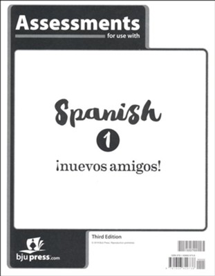 BJU Press Spanish 1 Tests (3rd Edition)  - 
